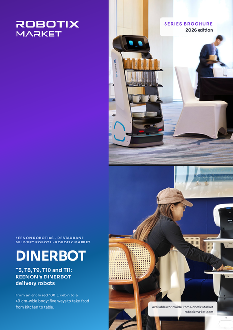 Keenon DINERBOT T3 Lieferroboter mit geschlossener Kabine – Produktbroschüre
