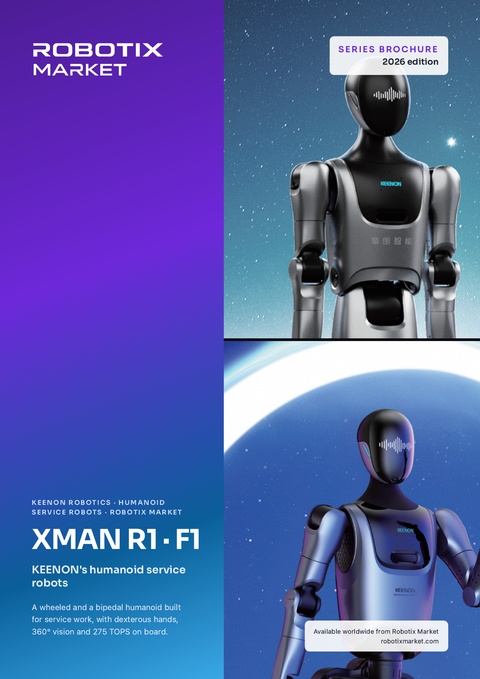 Robô humanoide Keenon XMAN-F1 – Brochura do produto