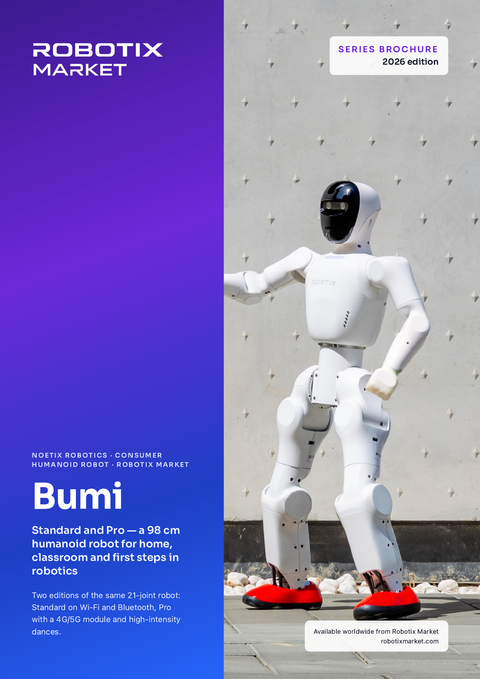 Noetix Bumi Standard humanoid robot – Termékprospektus