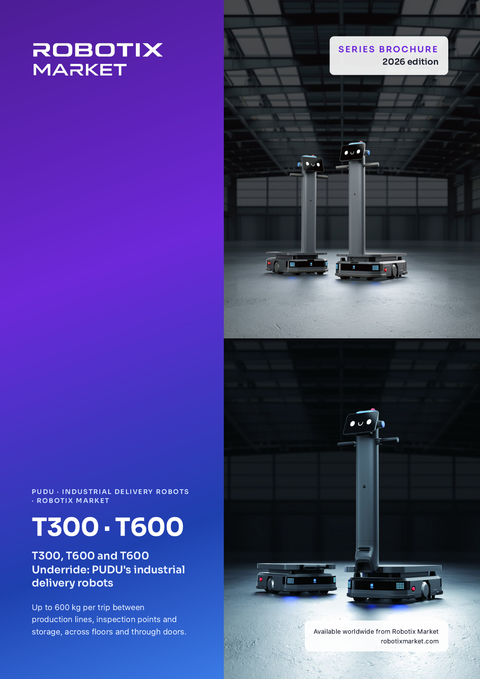 PUDU T600 Underride industrieller Lieferroboter – Produktbroschüre